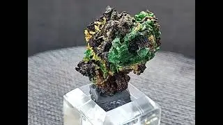 Torbernite and Parsonsite in Matrix - Guangxi, China - Uranium Ore