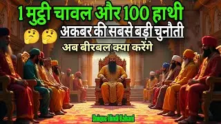 1 मुट्ठी चावल से भरे 100 हाथी की सबसे कठिन चुनौती | akbar ka inposibale chalanj | akbar birbal story
