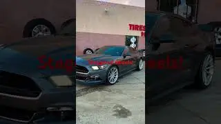 Mustang GT on 20&rdquo; staggered wheels and tires! #mustanggt #mustang #sanjacinto #hemet #perris #tires