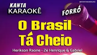 🎤karaokê O BRASIL TA CHEIO  forró -Zé Henrique & Gabriel Versão Erikson Raone  @eriksonraone