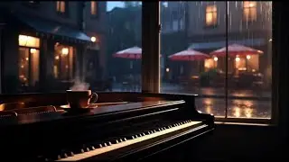 Whispering Dawn 🌧️ Soft Piano Music & Rain Sounds for Deep Sleep (1 HOUR)
