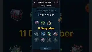 Pocket Rocket Daily Combo | 11 December | Pocket Rocket Combo Cards video |