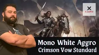 Platinum 3 Mono White Aggro | MTG Arena Crimson Vow Standard | KaeroMTG