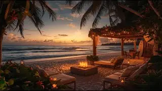 New Year’s Sunset Beach Vibes 🌅 | Chill Background Music for Relaxing, Reflection & Celebration