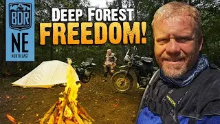 Грандиозное приключение на мотоцикле: NEBDR к примитивному кемпингу и пиццерии!