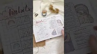 March&rsquo;s Bullet Journal Flip Through ✨☁️ #bujo #bulletjournal #flipthrough #journal