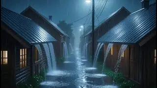 Fall Asleep Instantly with Torrential Rain & Intense Thunder on a Metal Roof in the Forest #315
