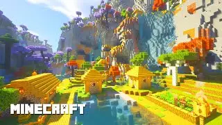 作業用BGM｜Minecraft｜水の音と美しい木々に囲まれた村🏘️｜自然環境音｜マインクラフト リラックス ゲームBGM Cozy Ambience Relaxing Study Work
