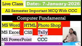 Live Class 7-jan-2026 Exam Preparation