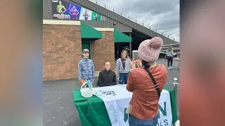 Abby Steiner mural unveiled at Dublin Coffman Stadium
