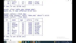 LECTURE 7 : IMPLEMTATION OF CONSTRAINTS IN SQL || HINDI