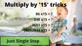 Shortcut to multiply by 15 /multiplication tricks in tamil /Speed maths/ Vedic maths tricks/SL maths