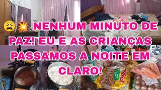 😩💥 UMA MADRUGADA DE PURA LOUCURA! MEU BEBÊ CHOROU, OS FILHOS COM MEDO E EU SEM FORÇAS!😥😮‍💨