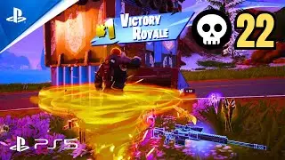 22 Eliminations Solo Zero Build – NEW Fortnite Chapter 7 (PS5 Controller)