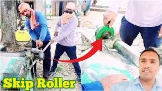 Batching plant skip roller change part no skip roller bearing || mentinece skip  @SunilPlant