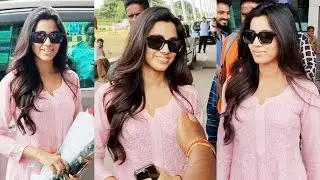 Shivani Nagaram Visuals Tirupati Airport | Little Hearts Heroine Shivani Nagaram