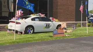 Family and friends attend Trooper Smith's visitation