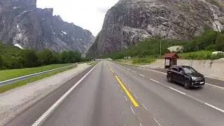Norwegian road E 136 towards the Swedish border
