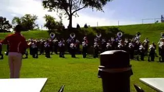 Showband of Arkansas warming up before the West Georgia game.
