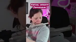 Virtual Insanity on the slide flute #flute #flutecover