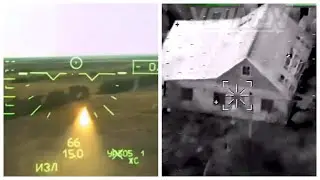 Russian advanced LMUR missile smashes right into the window of Ukrainian troops' accomodation