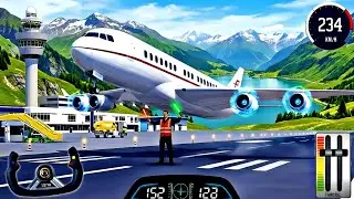 ✈️ City Airport Emergency Landing 🚨 Passenger Transport Flight Simulator (Android Gameplay) 3D Queen