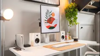 Super Clean & Minimal Desk Setup! ~ Light Theme