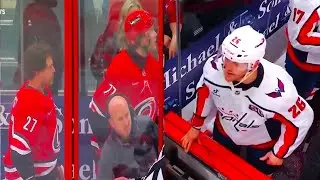 Nic Dowd Argues w/ Mark Jankowski & Tyson Jost in Penalty Box | Capitals vs Hurricanes Highlights