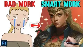 HOW TO MAKE YOUR CHARACTER DESIGN LOOK PRO (with smart work) | TOAD ART (Как рисовать персонажа)