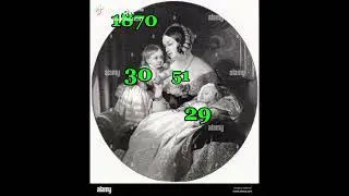 Queen Victoria with her 1st & 2nd Child in 1841