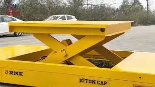 lifting transfer  cart with Hydraulic steering-10 tons trackless transport  cart