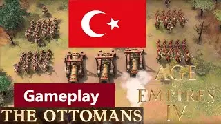 1. Osmanen Gameplay in Age of Empires IV - Kostenlose Einheiten, Janitscharen & Sipahi! 3vs3