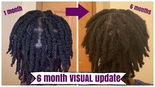 6 Month VISUAL Loc Update on 4C Starter Locs | Naomi Onlae