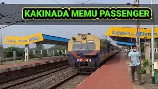 KAKINADA  MEMU PASSENGER  ARRIVAL & DEPARTURE MARRIPALEM RAILWAY STATION  // INDIAN RAILWAYS