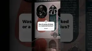 Aleister Crowley&rsquo;s Wizard of Oz Moment! #occult #mystic #paranormal #magick #witchcraft