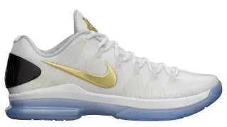 NIke KD V Elite White Metalic Gold