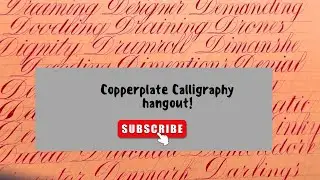 Copperplate Calligraphy | Mastering the Letter 'D' with Word Practice &ndash; Elegant Script for Beginners