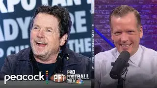 Chris Simms discusses meeting Michael J. Fox for the first time | Pro Football Talk | NFL on NBC