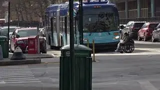 MaBSTOA: New Flyer XE60 (Xcelsior) # 4955 On A Chelsea Piers-bound M14D +SBS+