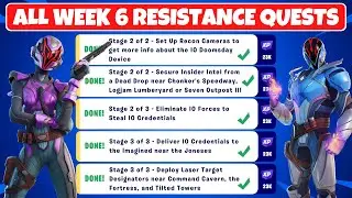Complete Resistance: Week 6 Quests Challenges Guide - Fortnite Chapter 3 Season 2