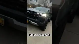 2023 Chrvy Colorado Full LED headlights! #offroad #led #chevy #chevycolorado #4wd #bright