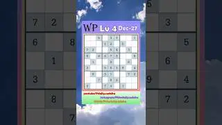 The Washington Post Daily #Sudoku 2025-12-27 Level 4 #WithError #puzzle #games #education