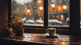 Cozy Coffee Shop☕ with Old Jazz🎷on a Rainy Autumn Evening