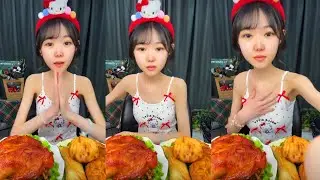 ASMR MUKBANG BIG WHOLE CHICKEN & DUMPLINGS EATING SHOW