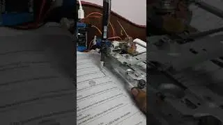 mini cnc drawing machine test part#2 by using app #arduinoDroid