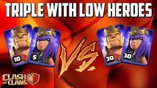 CLASH OF CLANS - TH9 WAR ATTACK STRATEGY - LALOON w/ LOW HEROES