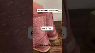 Poshmark ship with me: UGG Classic Short Glitter Girl Boots Pink Size 1