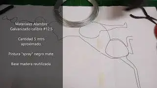 Silueta Perro en Alambre Galvanizado
