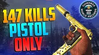 147 Kills Pistol Only Hardcore Shipment! World Record? Best Ratt Class Setup!