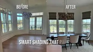 Bright Windows Made Comfortable with Motorized Roman Shades